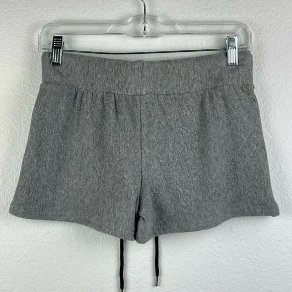 GOLD'S GYM Shorts Women's Sz M Drawstring Elastic Waist Zip Pocket Athletic Gray - Picture 2 of 10